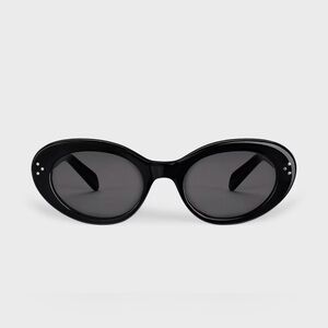 Celine Black Oval Sunglasses